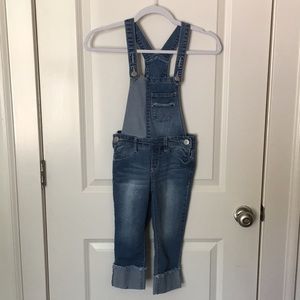KIDS DENIM DISTRESSED OVERALLS! 👖